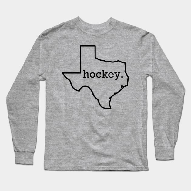 texas hockey 2 Long Sleeve T-Shirt by Gsweathers